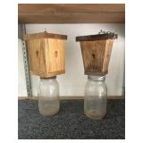 Two carpenter bee traps