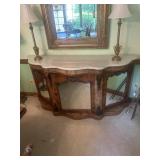 Beautiful marble top sideboard buffet from