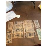 Replica Confederate War Bills