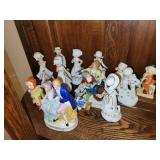 Figurines:  ladies, gents, girls