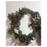 Large Santa Christmas wreath