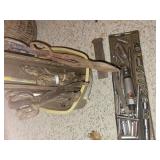 Box of early tools:  drill, bits, air dye