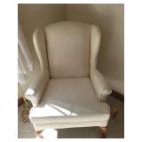 Wing back side chair (Material matches #367 stool)