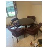 Beautiful Round gaming table with glass top with