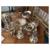 Gorham, silver plate pieces, bowls, candlesticks