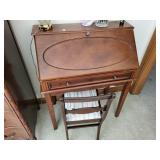 Modern drop-front desk & chair