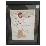 Circa 1912 Framed print : Lady & Basket - Cole