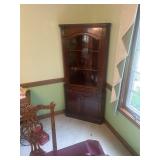 Corner China Cabinet - approx 70' tall and 30ï¿½