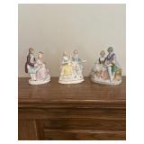 Three figurines 18th century dates