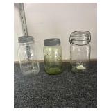 Kerr, Crown and Queen glass jars