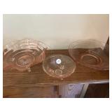 Three depression, decorative bowls