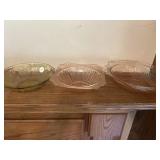 Three depression bowls