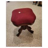 Organ  stool - wood legs.