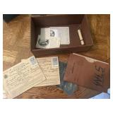 Rosa Vista cigar box with war rations, and early