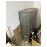 Metal 4-drawer filing cabinet