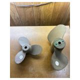 Two boat propellers