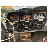 10 drawers full of various hardware