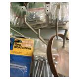 Several packages of new hardware, bolts, screws,