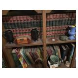 Set an encyclopediaï¿½s, lots of various books,