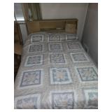 Complete Blond Bedroom Suite -- Bed, Dresser