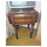 Double Dropleaf Cherry Nightstand