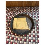 Large cast iron two handled skillet