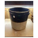 Brown and white Crock