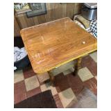 Wooden table with Hickory legs