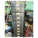 Metal File Cabinet Holding All Tools