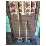 Wood Slasher Axe and Garden Weasel