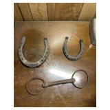 Horse bit horseshoes