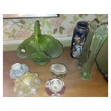 Vases, Glass basket and other miscellaneous