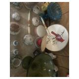 Items on top & inside Buffet:  salt & pepper,