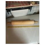 Large wooden rolling pin