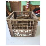 Milk Crate = Cement Trowels