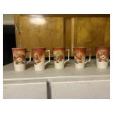 5 Dresden China Mugs 1 chipped & salt & pepper.