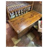 Cedar chest with linens