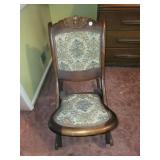 Cloth Back &  Bottom Rocking Chair