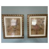 Pair of pictures jaune by Cheri Blum and Blanche