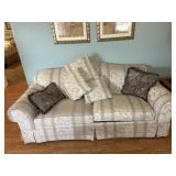 Couch and throw pillows