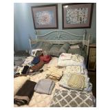 Full size bed - linens separate foot legs go too