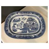Large Blue Willow platter