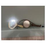 Two old hand mirrors