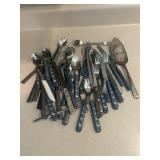 Duck design silverware, knives, serving pieces