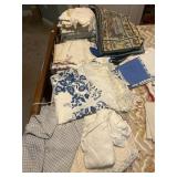 Miscellaneous linens, placemats, table cloths,