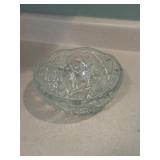 Press glass bowl