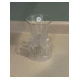 Plastic Vase with angel trim