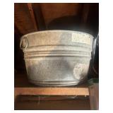 Galvanized wash tub