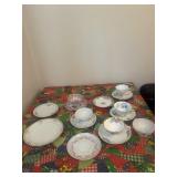 Decorative cups and saucers