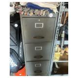 Old metal file cabinet